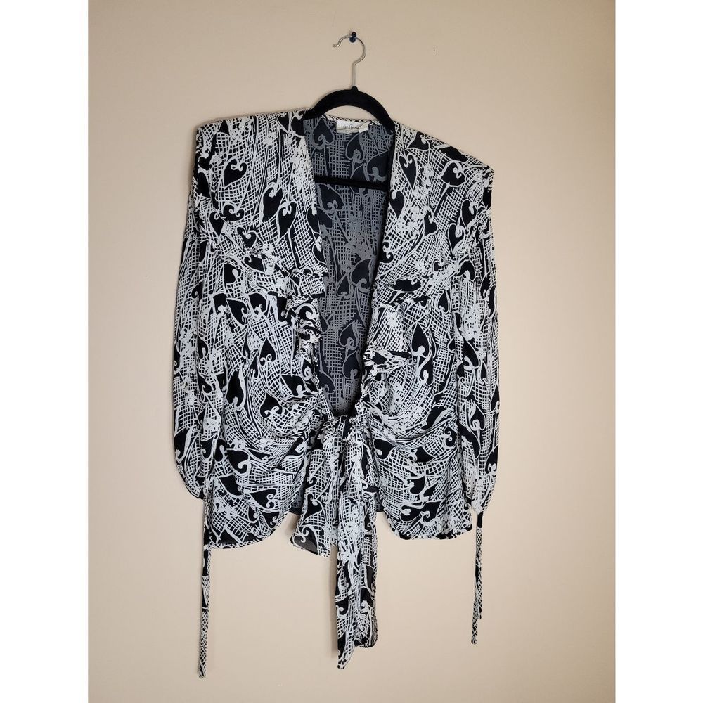 Vintage Julie Francis Silk Cardigan Blouse